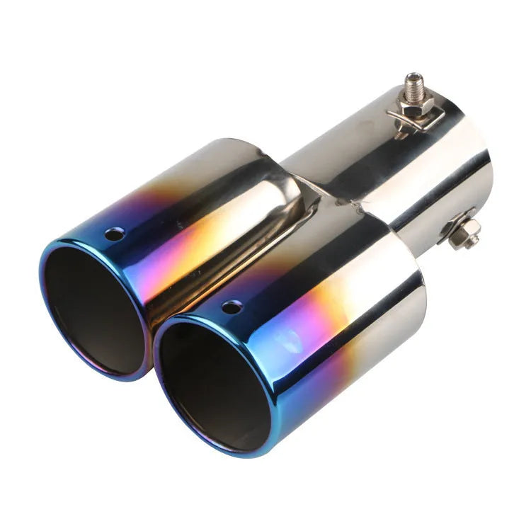 Universal stainless steel exhaust pipe tip extension for car customisation