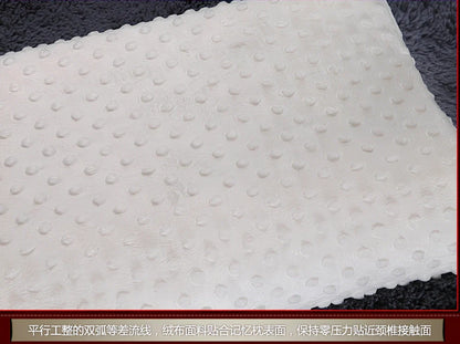 Bamboo fibre cervical pillow with slow rebound memory foam in four size options for neck support