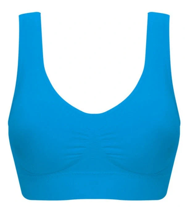 Comfortable women's yoga sports bra top for workouts and fitness activities
