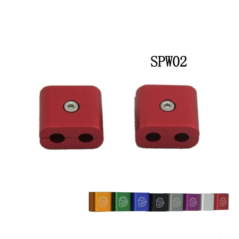 Three-piece metal car fastening clamp set in multiple colours with 55x30x25mm dimensions