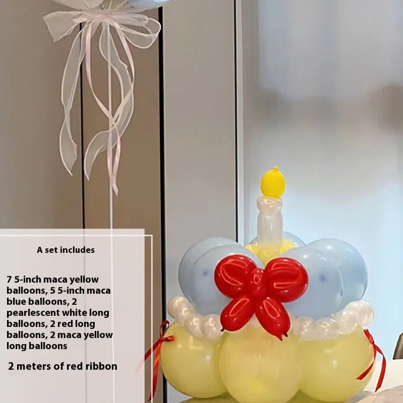 Balloon bouquet DIY kit for cake decorating with round balloon and 10 style options