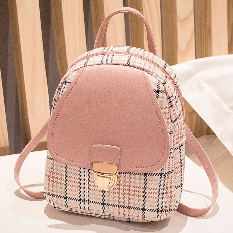 Black PU one shoulder diagonal multi-carry casual fashion phone bag