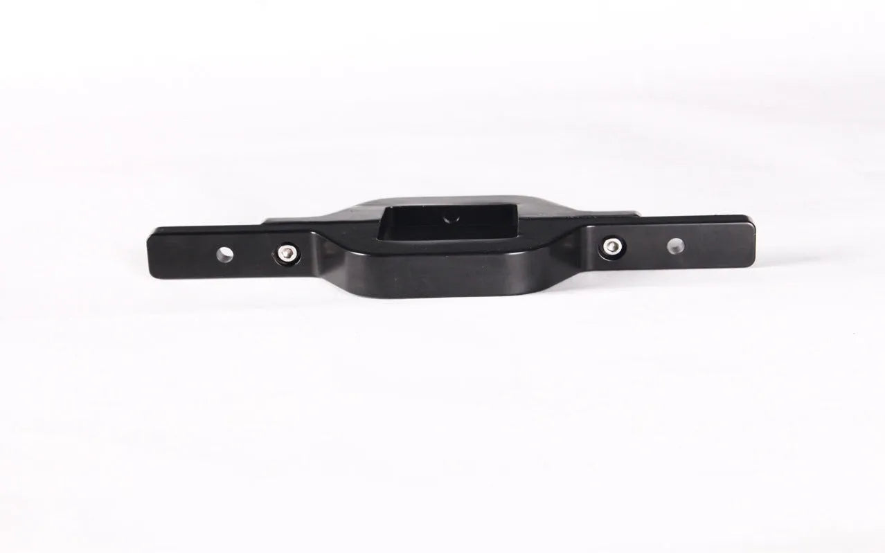 Black steel trailer hook lamp mounting bracket for off-road vehicle towing accessories