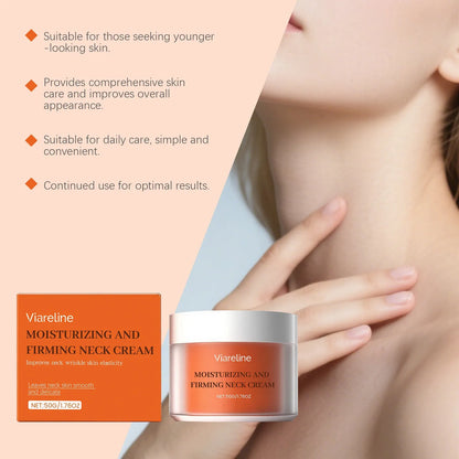 50g neck contour moisturising cream in 6.3cm square container for daily neck skin care