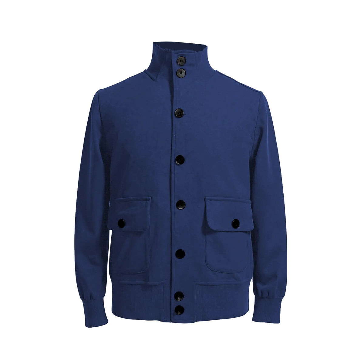 Men's retro deerskin velvet jacket in solid colour, available in seven colours and sizes M to XXXXL