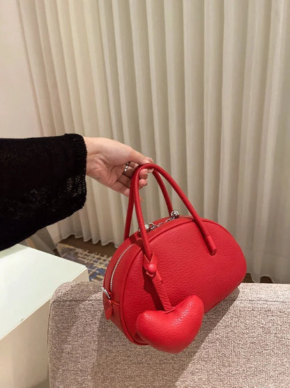 2024 Women's Luxury Designer Heart Crossbody Bag in genuine leather