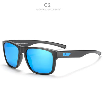 Men's polarised sunglasses with TAC lenses and PC frame in a selection of colours for outdoor use.