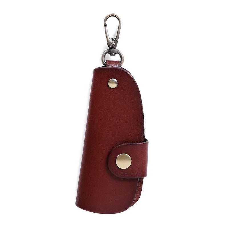 Genuine leather handmade key storage bag for car keys in four colour options