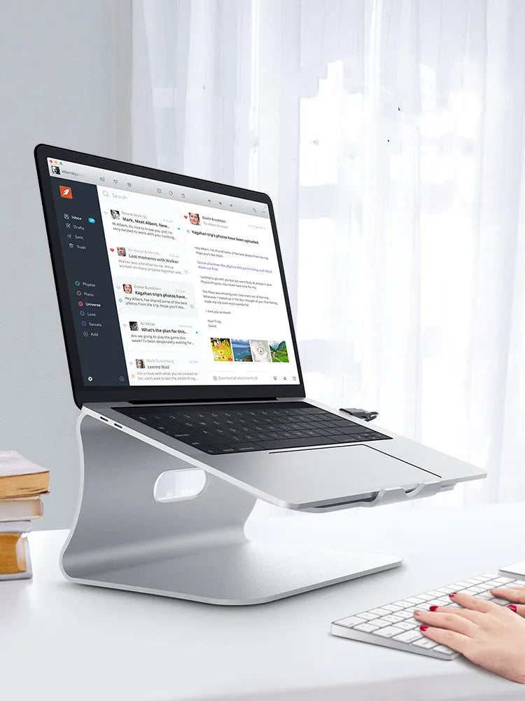 High heat dissipation bracket for notebook in grey with rotary design and 4.07mm aluminium alloy