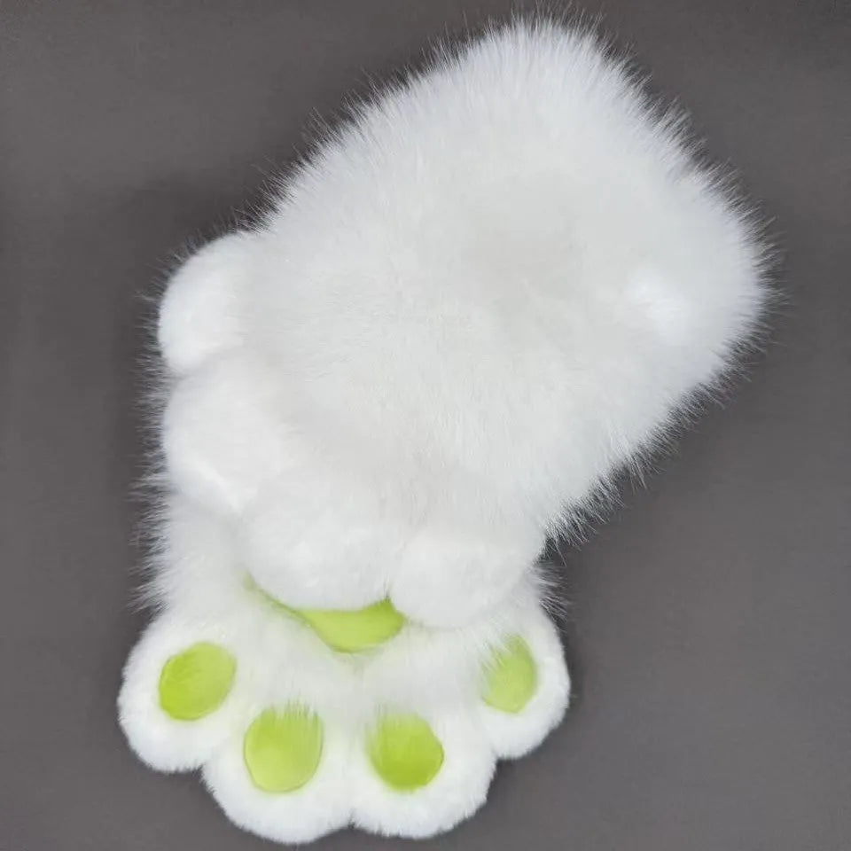 Colourful animal claw cosplay gloves in free size with nylon material and 11 colour options