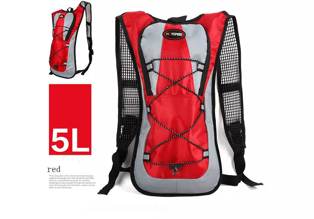 Lightweight waterproof outdoor sports backpack in various colours for running and off-road riding