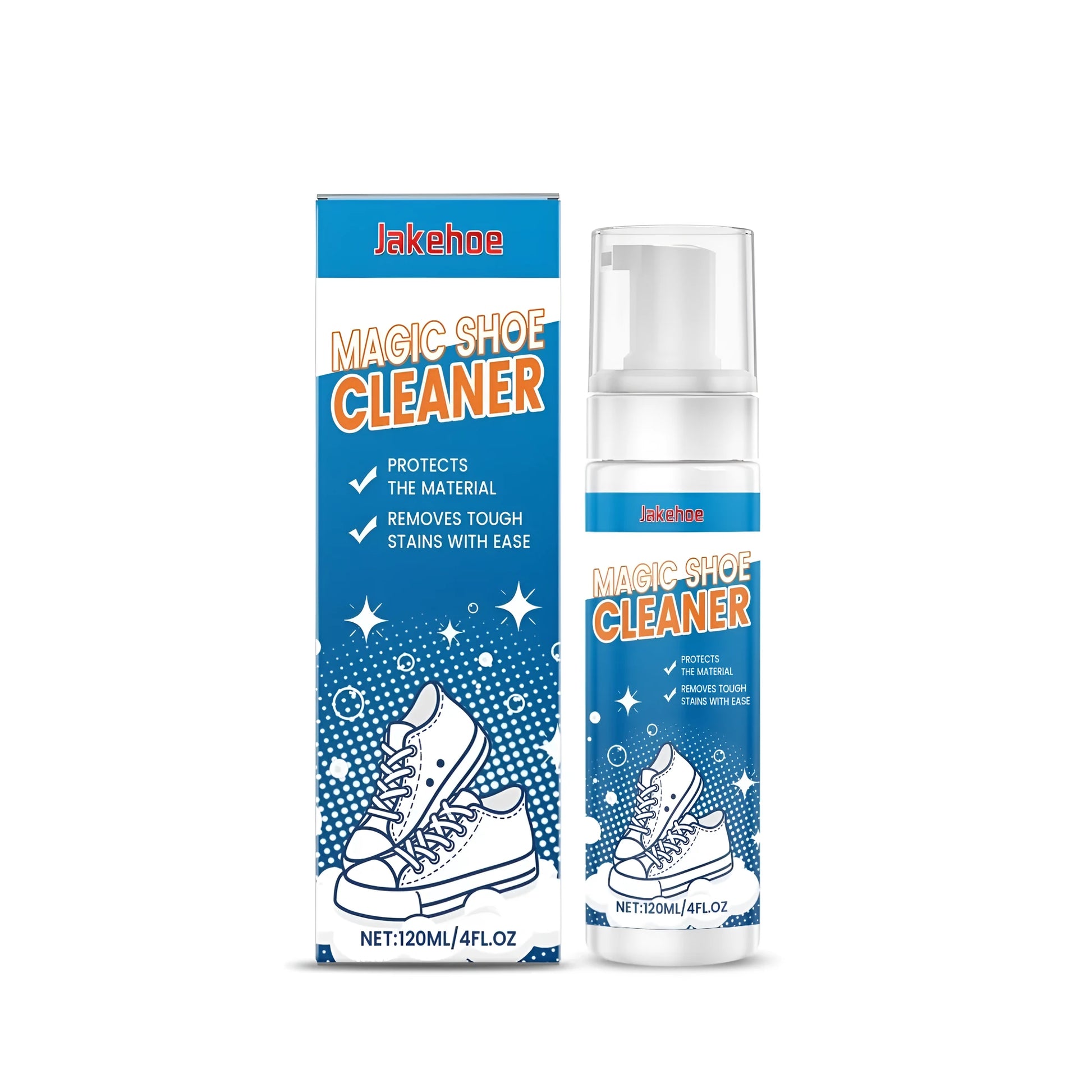 120ml Magic Shoe Cleaner spray bottle for cleaning trainers and casual shoes