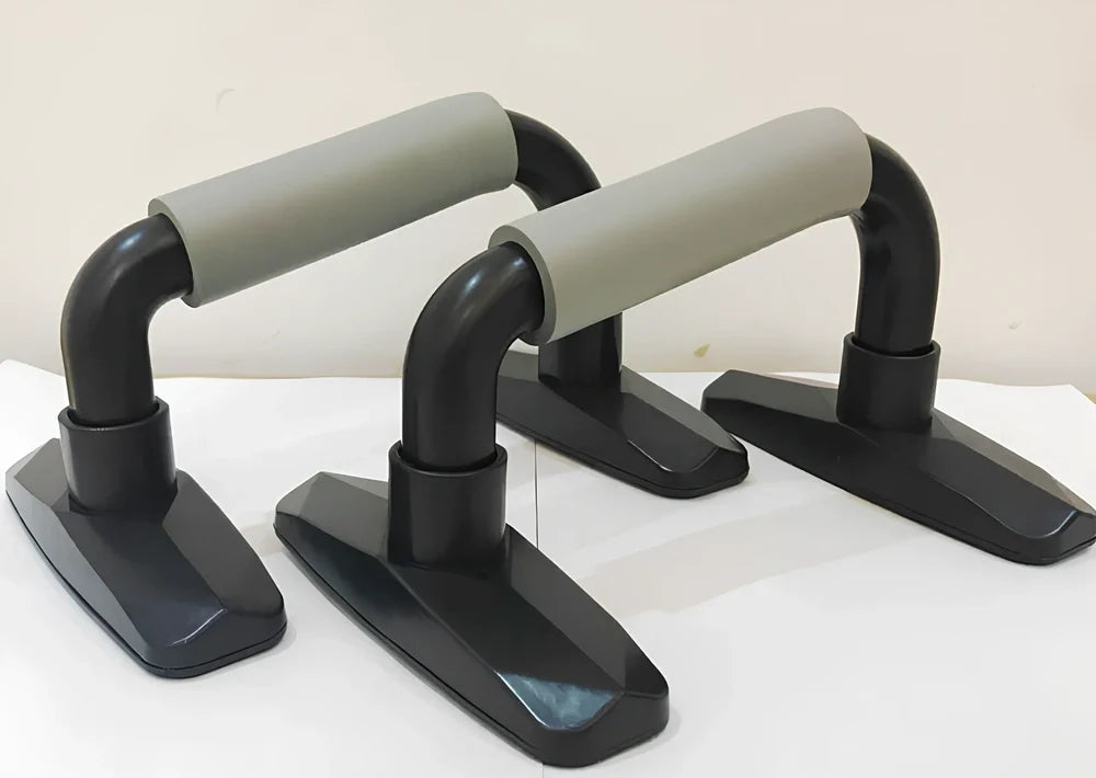 I-shaped push-up bracket with adjustable height settings showing 14 cm long foot platforms