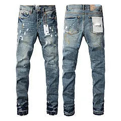 Men's black slim fit stretch skinny jeans with button-fly opening and straight leg design