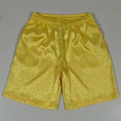 Men's traditional Tang suit shorts with elastic drawstring waist in various colours