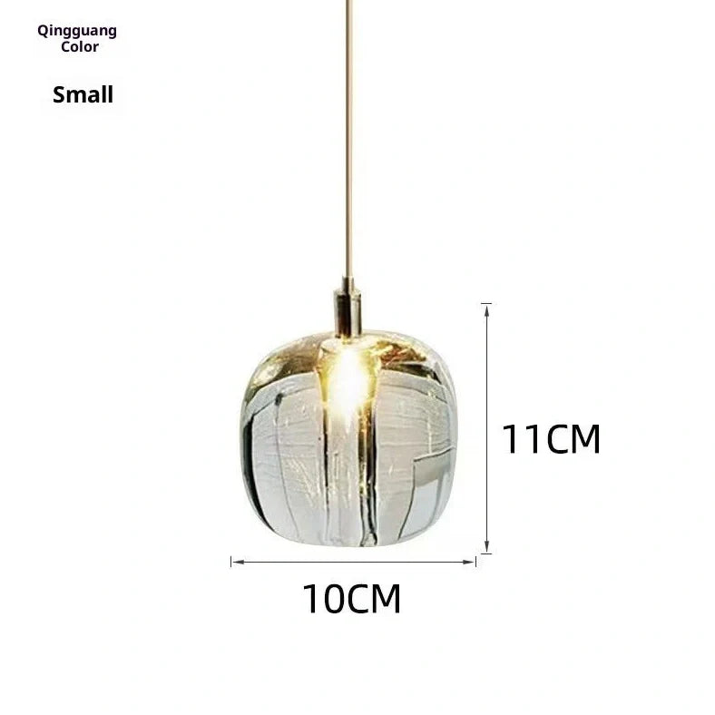 Nordic designer crystal chandelier with geometric arrangement available in large and small sizes