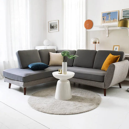 Sofa cover set with a plant flower pattern in a rustic style, shown on a sofa.
