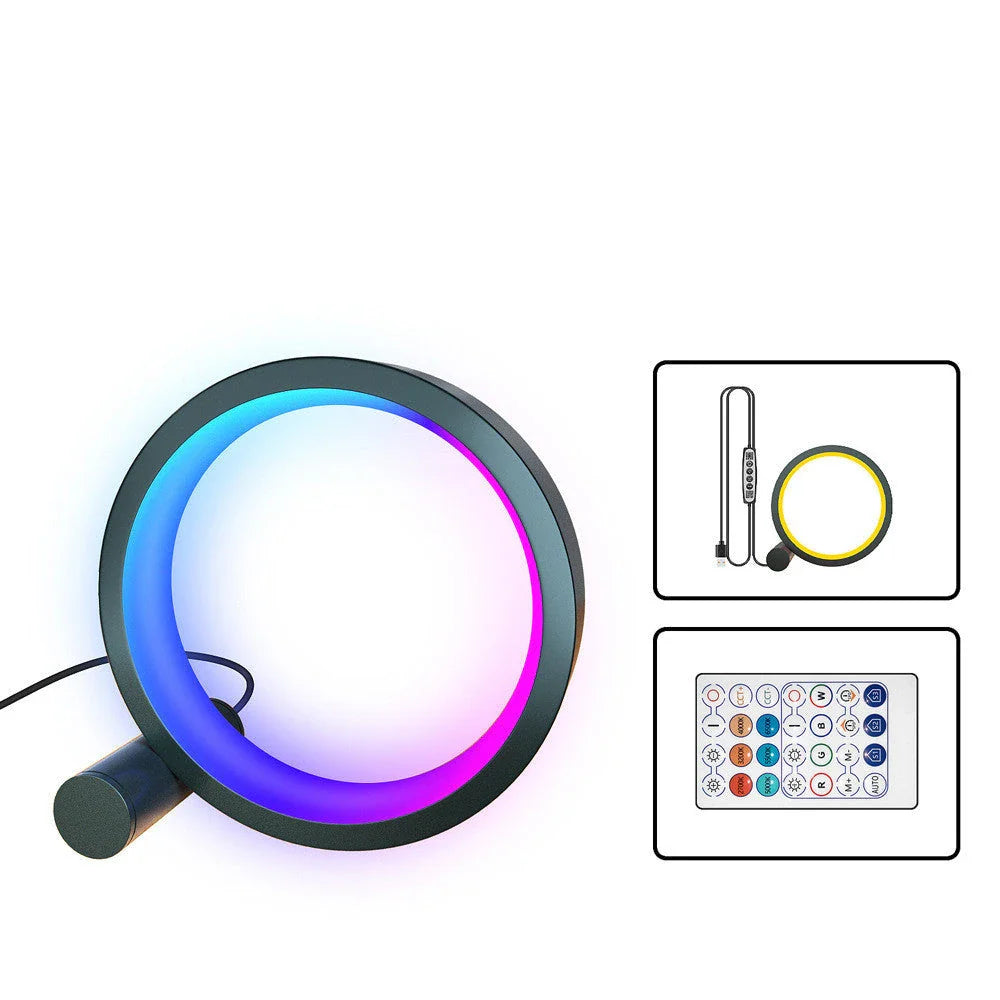 Colorful Smart LED Night Light with music sync, adjustable brightness, and modern design