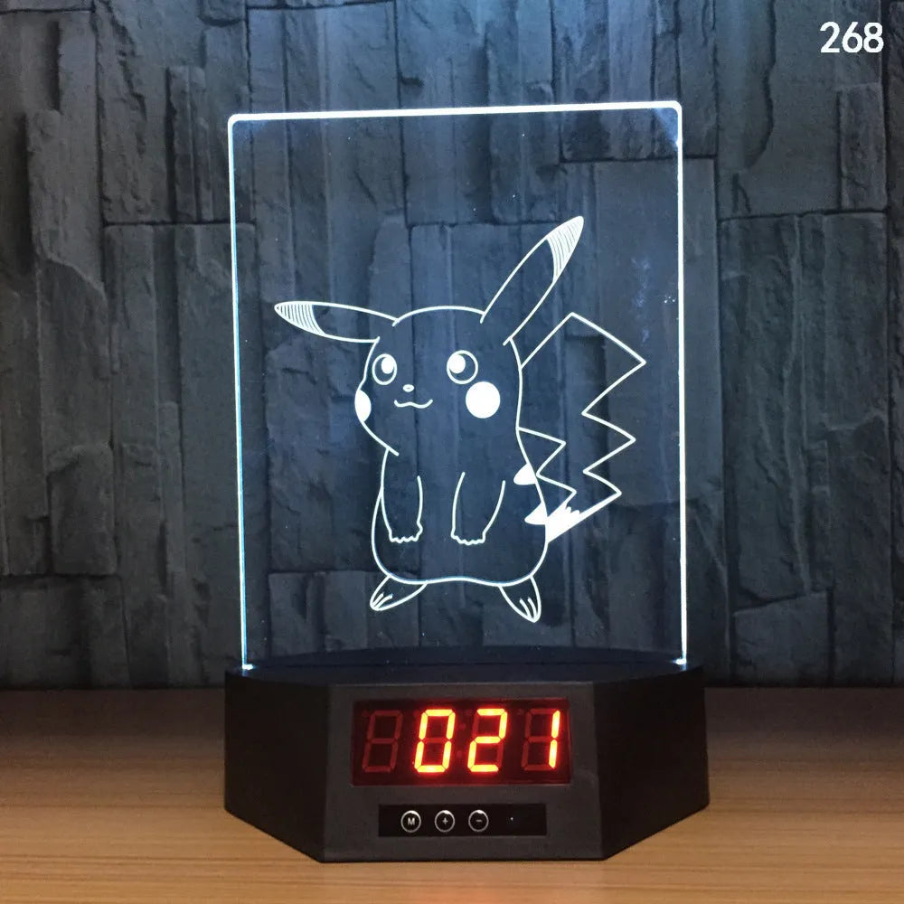 Glowing 3D dolphin LED night light with wireless charging base and remote control on bedside table