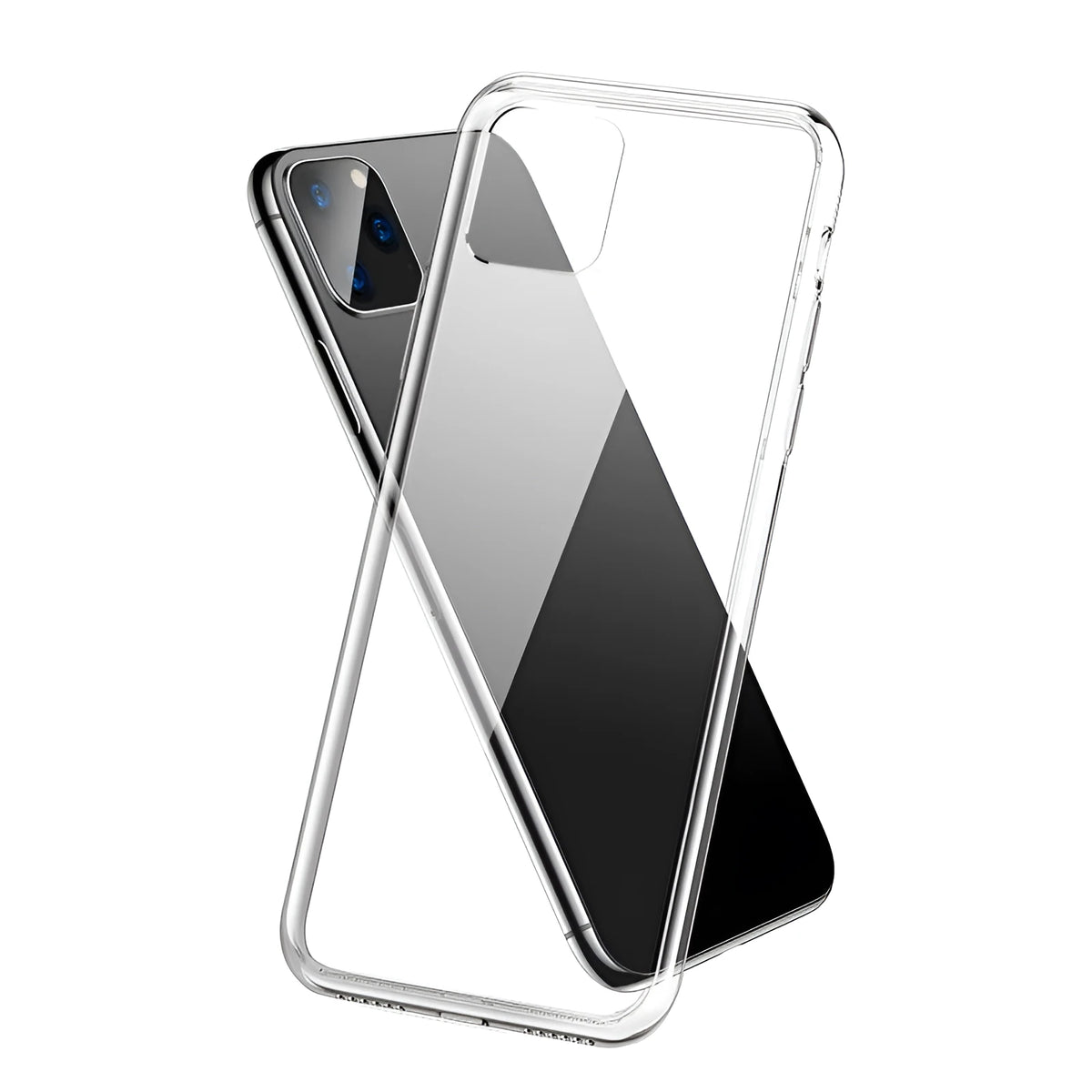 Transparent ultra-thin TPU phone case for iPhone back cover with shatter-resistant design