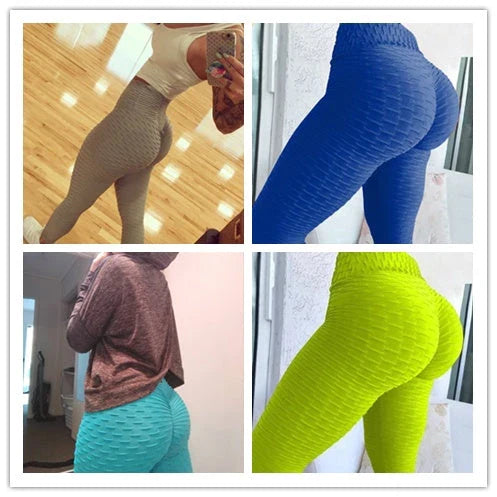 Sculpting Booty-Boosting Anti-Cellulite Leggings with innovative scrunch detail and premium polyester-spandex blend