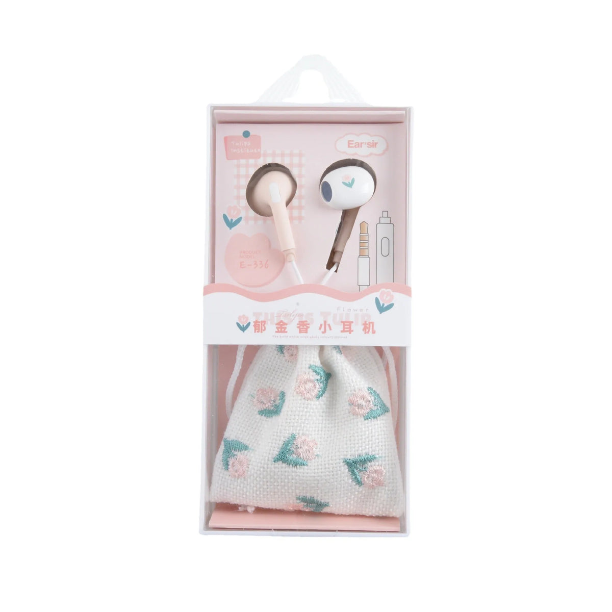 Wired in-ear earphones with round hole or Type-C interface, ABS cable, for mobile phone and computer