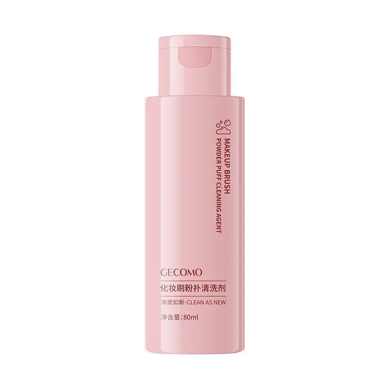 Makeup brush cleaner set with 80ml detergent and 75ml no-rinse spray for beauty blenders