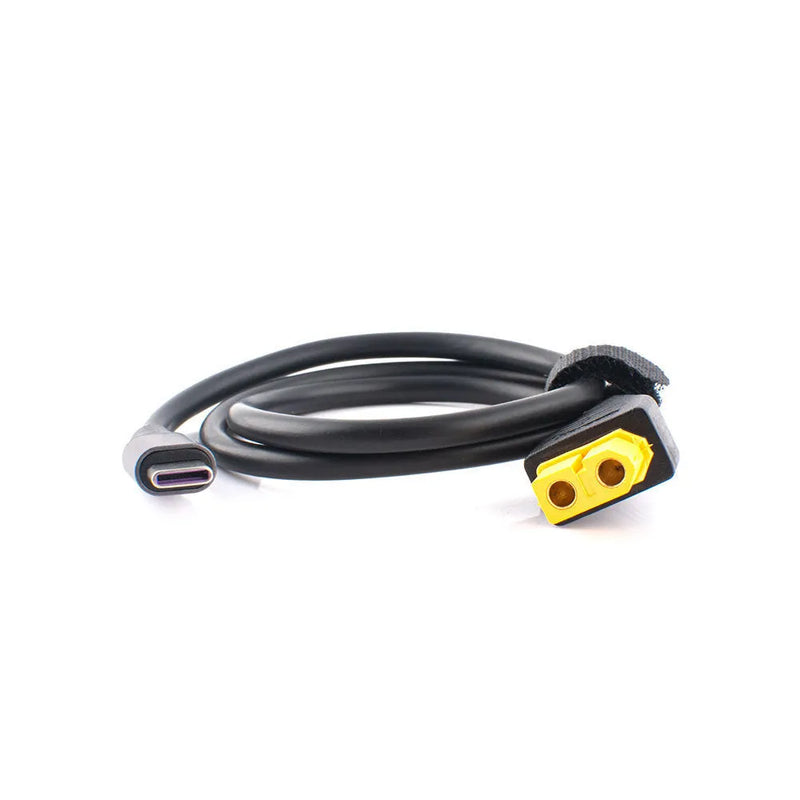 20V USB-C Power Supply Connection Charger Adapter Cable with Silicone Sheath, 2-Core, 0.5m Length, 5.0A Maximum Output, CE Certified Flame Retardant, for 20V Devices, SC100 Model