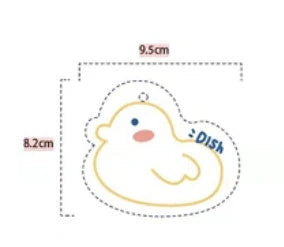 Bamboo fibre cartoon dish towel with high water absorption and cheerful designs