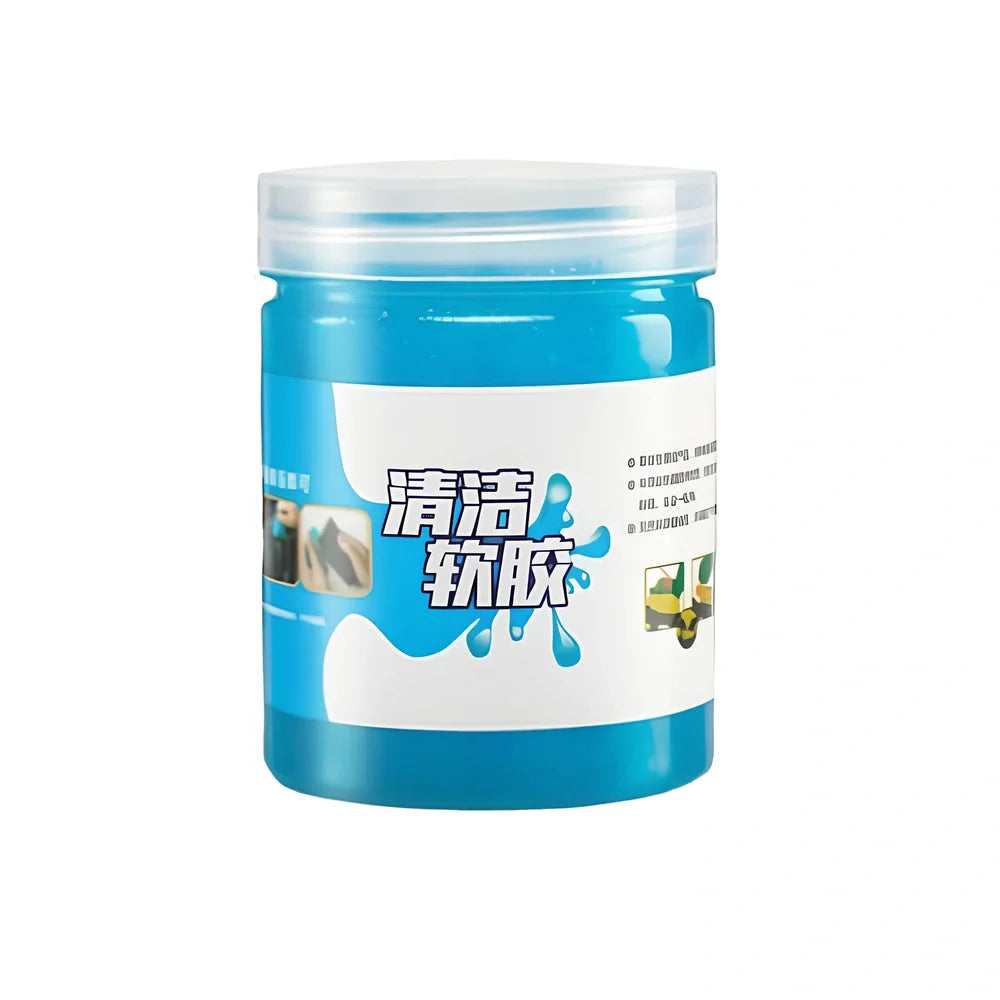Blue vehicle soft glue gap cleaner tool, 200g box, 7cm height for removing debris from car crevices