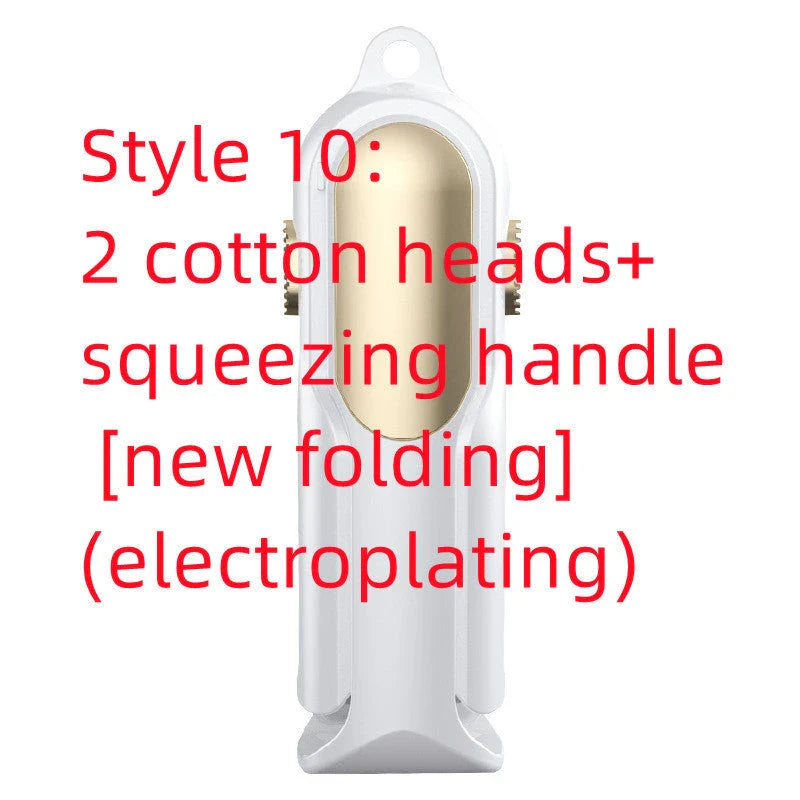 Versatile Microfiber Mop Set with Single-Handed Grip, Push-Pull Design, and Eco-Friendly Materials for Easy Floor Cleaning