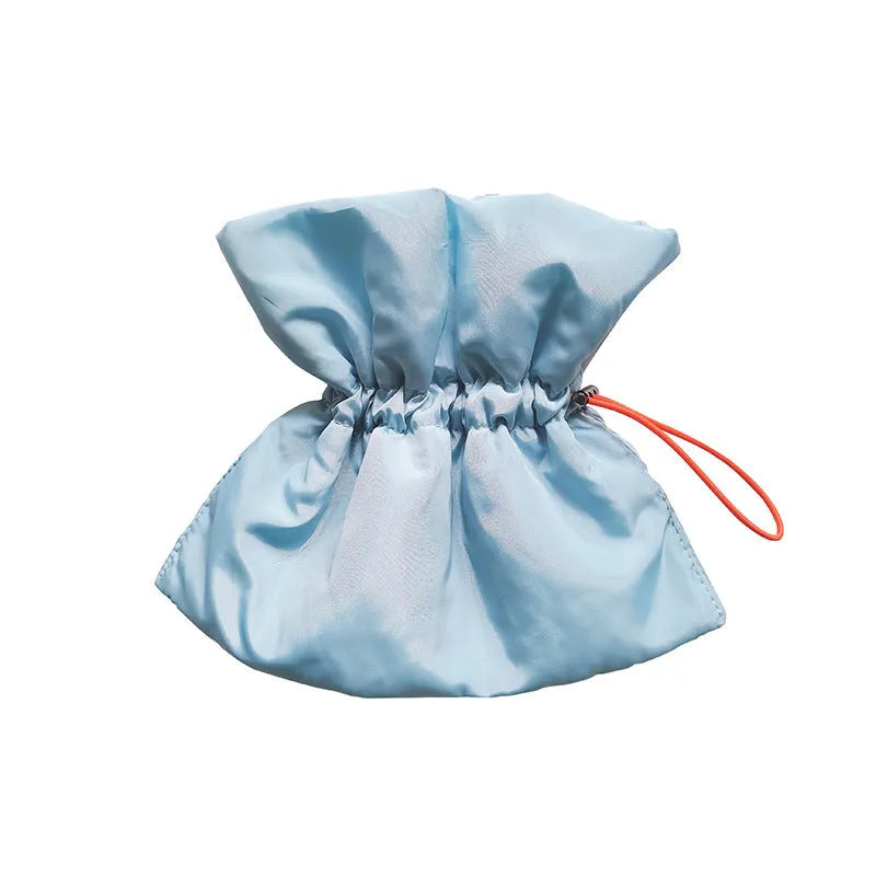 Soft adjustable Elizabethan recovery collar for a cat or small dog in blue, grey, green, or pink.