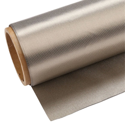 Grey diamond lattice radiation-proof RFID shielding fabric with metallic composition for clothing linings