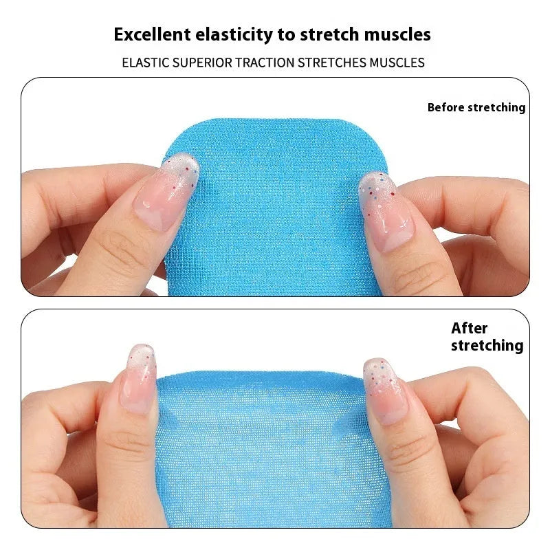 Pre-slitting elastic kinesiology tape bandage for ankle and calf support in four colours