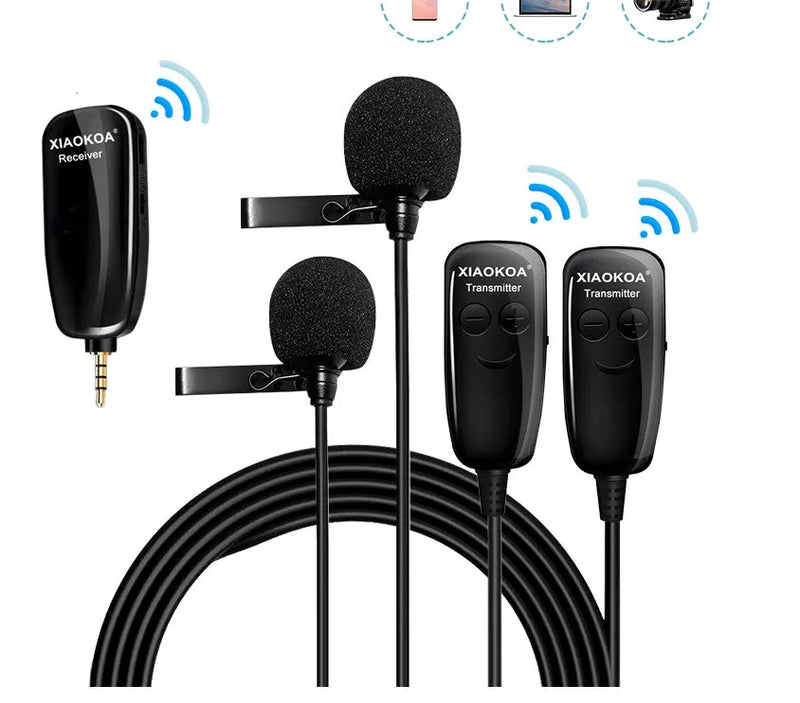 Mobile phone lavalier microphone with omnidirectional pickup, 3.5mm plug, and high-sensitivity 6.0 x 5.0mm core for clear voice recording, video creation, and interviews