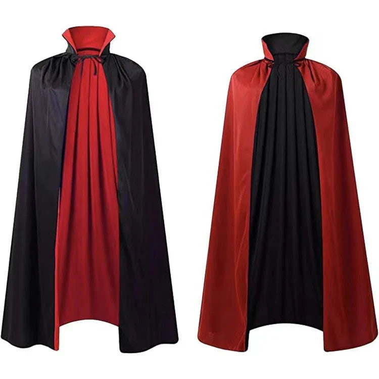 Premium hooded wizard cloaks in black, gold, and purple for enchanting Halloween costumes and dress-up
