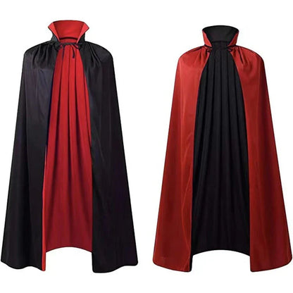 Premium hooded wizard cloaks in black, gold, and purple for enchanting Halloween costumes and dress-up