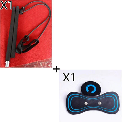 Portable electric neck and shoulder massager with adjustable vibration settings for on-the-go pain relief