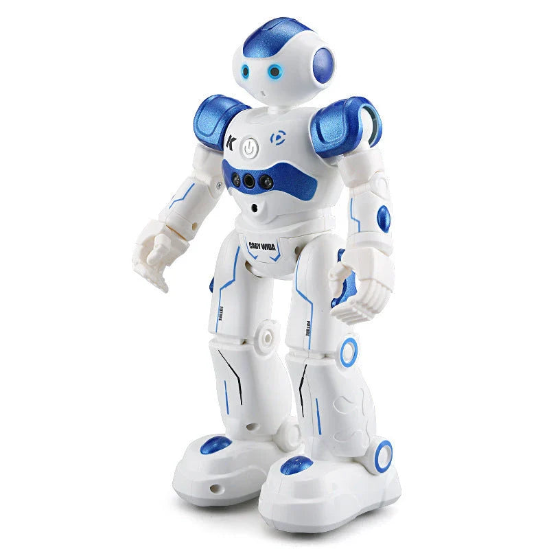 Remote control dancing robot toy with gesture controls, autonomous navigation, and customizable dance routines