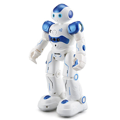 Remote control dancing robot toy with gesture controls, autonomous navigation, and customizable dance routines