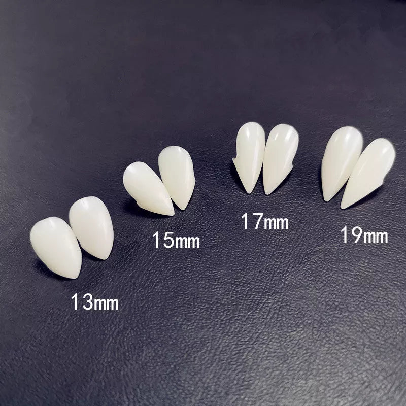 Adjustable Halloween Vampire Zombie Dentures for a spooky custom fit