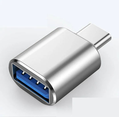 Type-C OTG adapter in black, silver and gold colour options for USB connectivity
