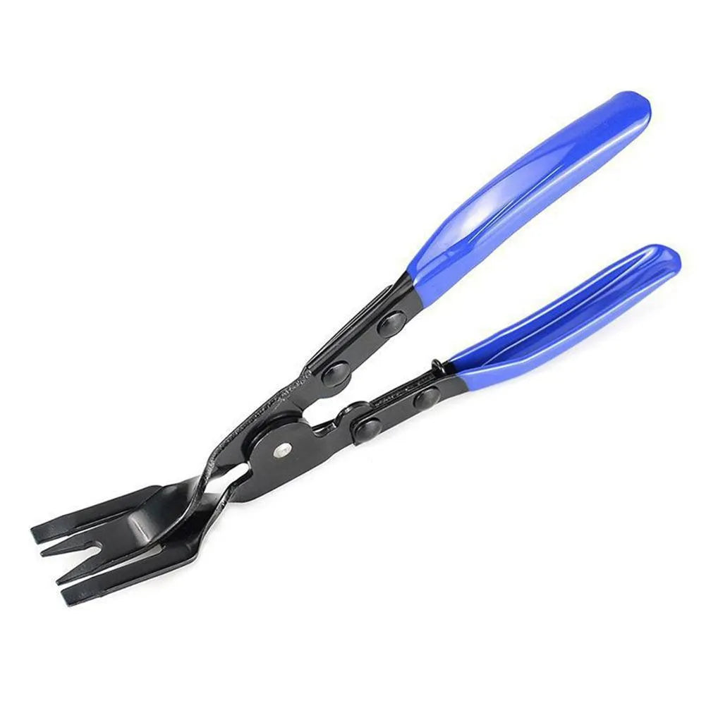 Blue automotive separator pliers for door panel and interior clamp removal, 240mm length