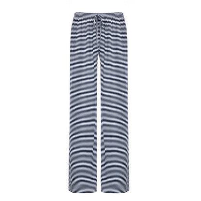 Stylish women's striped wide-leg trousers with lace-up detail in various colors