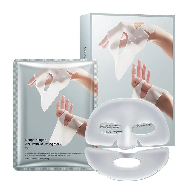 Collagen anti-wrinkle moisturising mask with 28ml serum for universal skin types