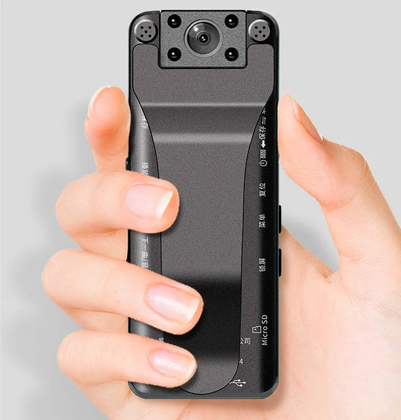 DSJ-S11 HD body worn camera with display screen and wide-angle lens for security recording