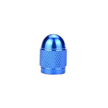 Aluminium alloy bicycle tyre valve cap in a selection of colours for Schrader valves.