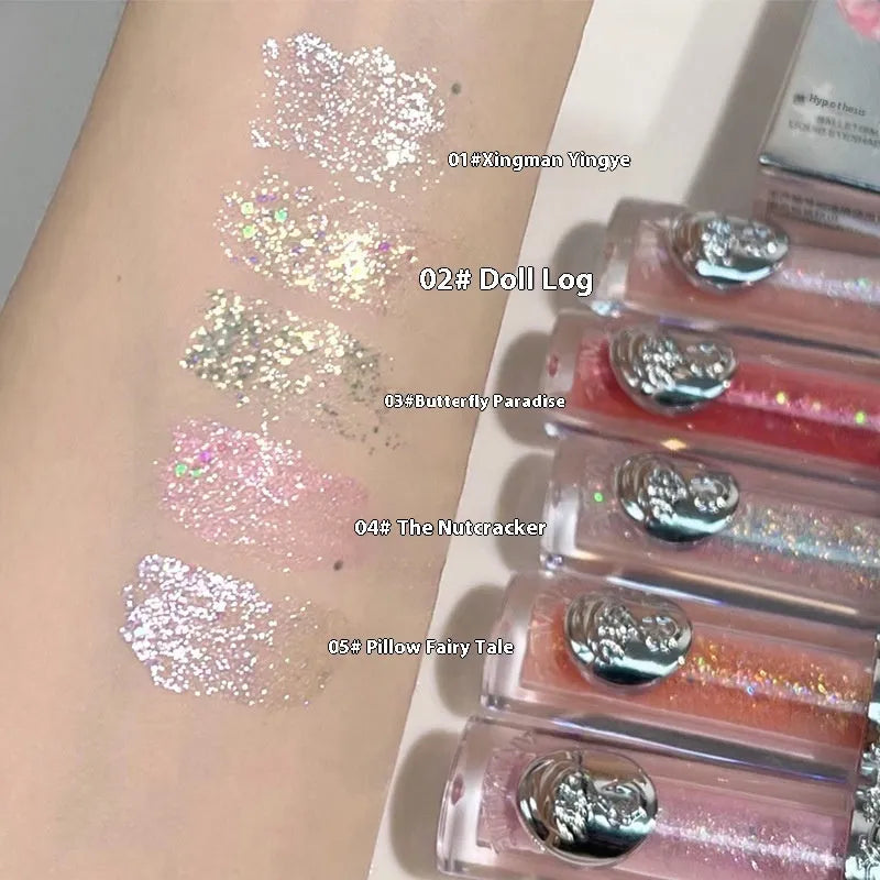 Ballet liquid eye shadow bottle in one of five colours: Sakura Field, Doll Log, Butterfly Paradise, Nutcracker, or Pillow Fairy Tale.