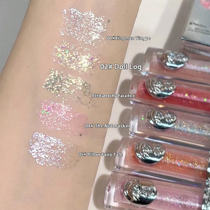 Ballet liquid eye shadow bottle in one of five colours: Sakura Field, Doll Log, Butterfly Paradise, Nutcracker, or Pillow Fairy Tale.