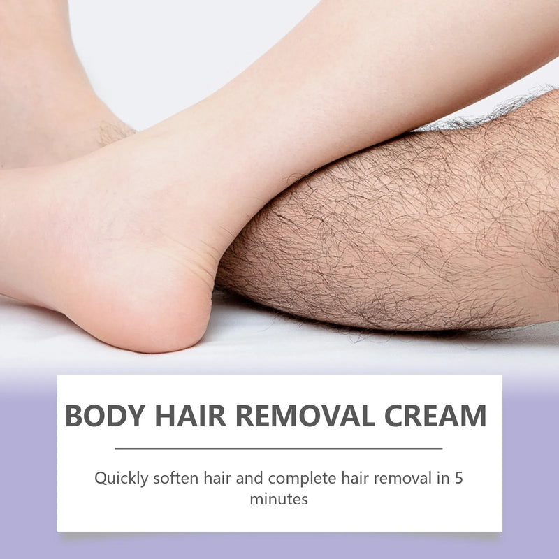 Hair removal cream moisturising depilatory cream for legs arms bikini area with witch hazel extract and glycerin formula in 100g tube
